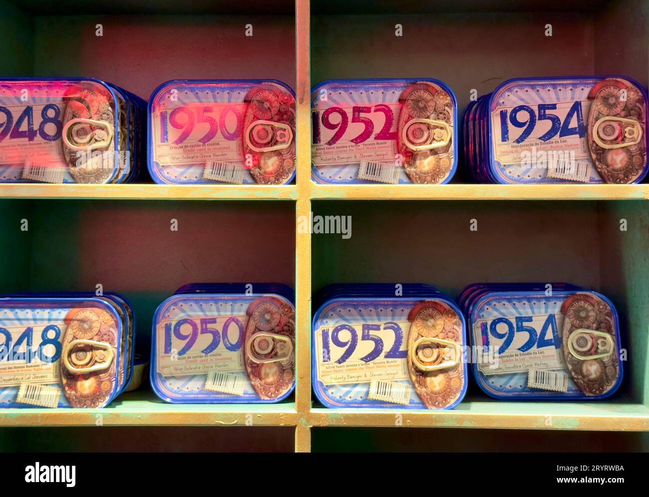 the Fantastic World of the Portuguese Sardine store in Times Square Manhattan NYC Stock Photo