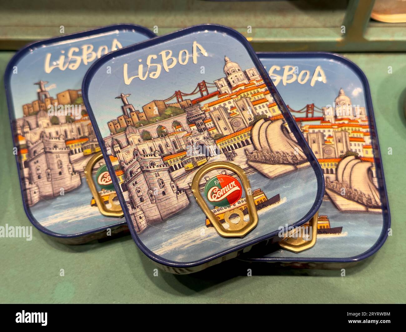 the Fantastic World of the Portuguese Sardine store in Times Square Manhattan NYC Stock Photo