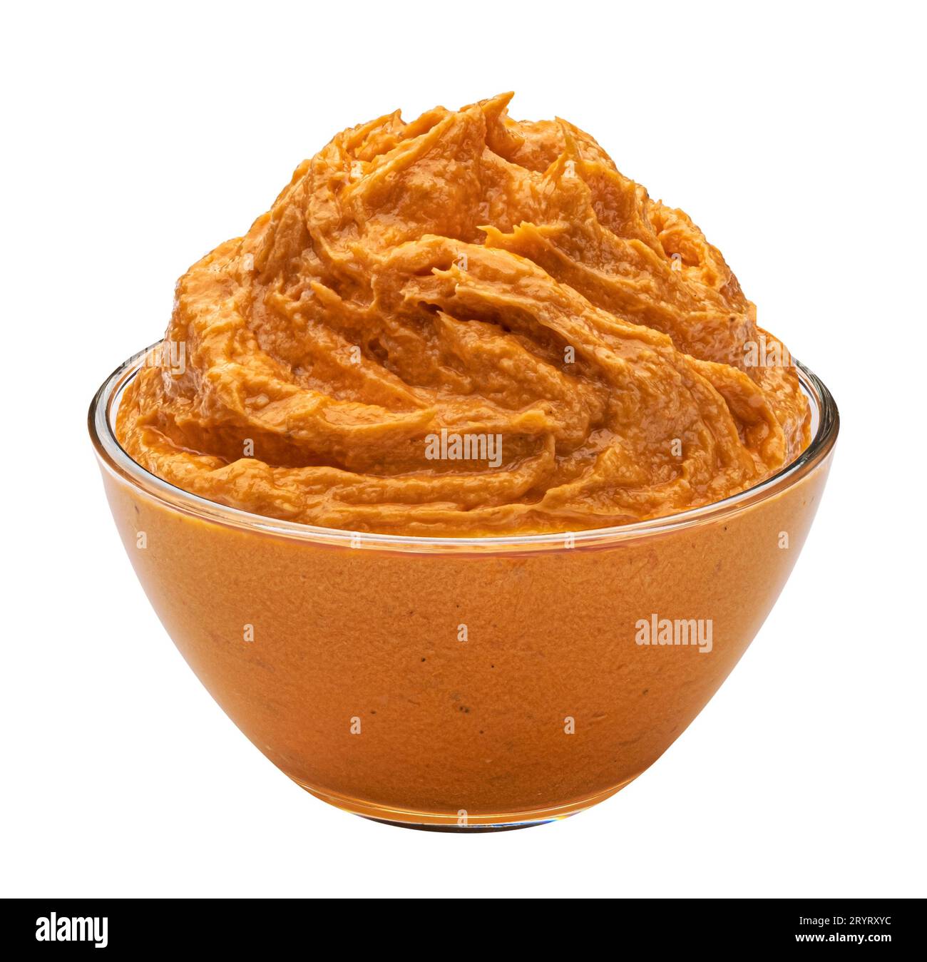 Fish pate isolated on white background, clipping path, full depth of