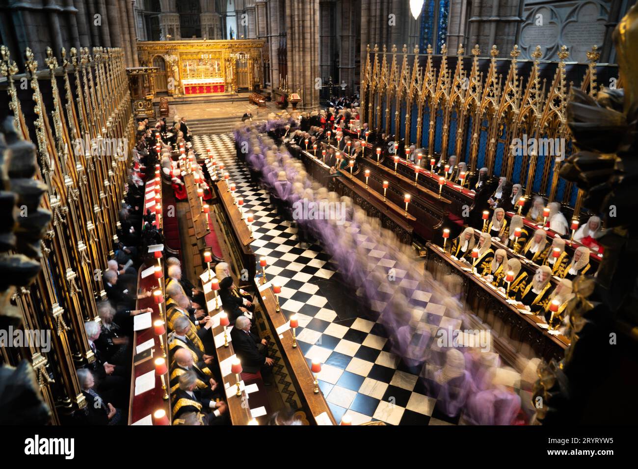 Judges at Westminster Abbey in London for the annual Judges Service, which marks the start of