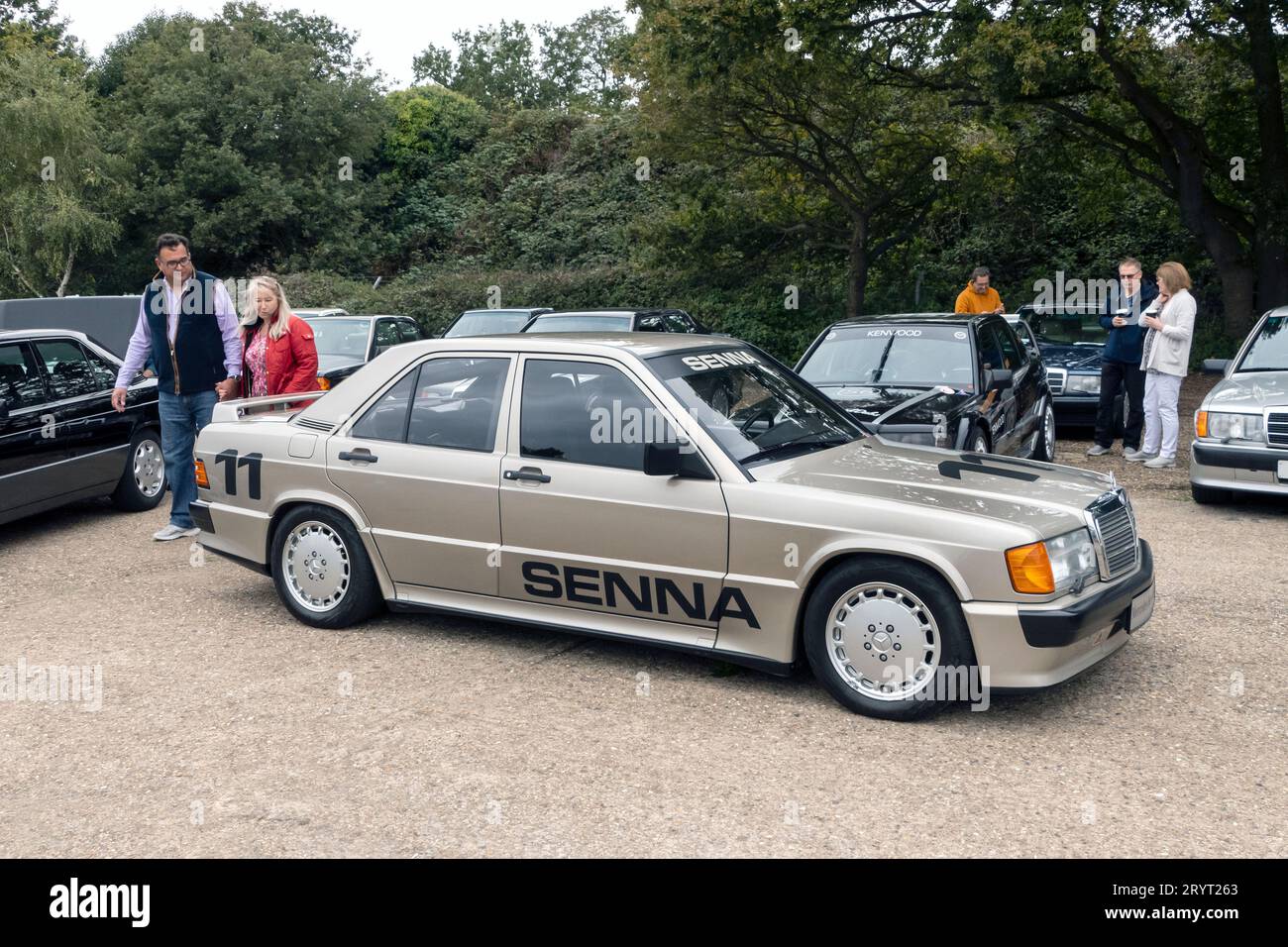 Ayrton Senna S Mercedes 190 2 3 16v Race Car At Mercedes Benz Uk Rally At Mercedes Benz World Ayrton Senna S Mercedes 190 2 3 16v Race Car At Mercedes Benz Uk Rally At Mercedes Benz World