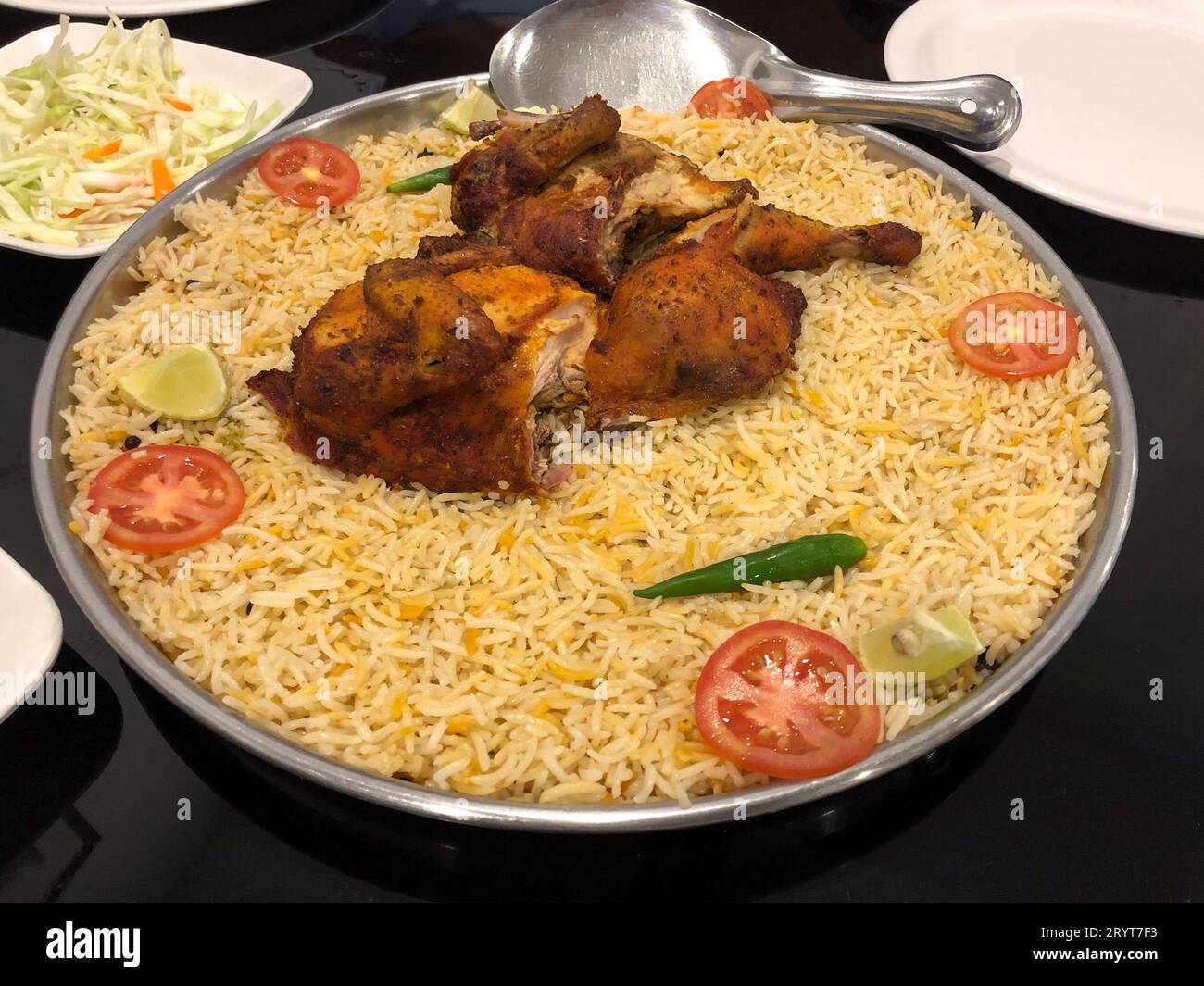 Chicken biryani plate hi-res stock photography and images - Alamy
