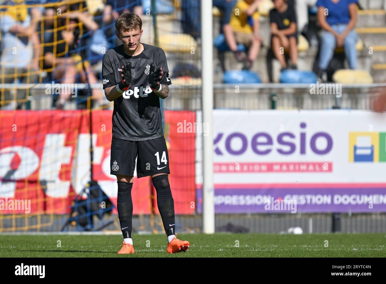 goalkeeper Joachim Imbrechts (14) of Union pictured during the Jupiler