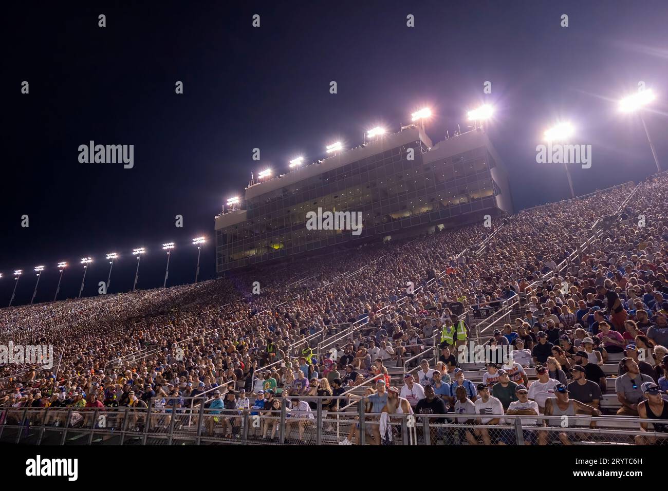 Fans watch on as drivers race for the Ally 400 at the Nashville