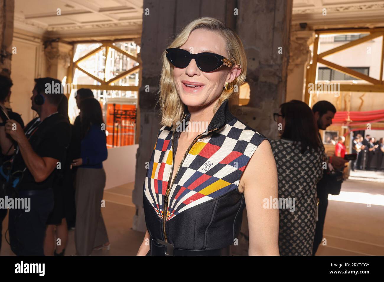 Cate Blanchett attends the Louis Vuitton Spring/Summer 2024 womenswear