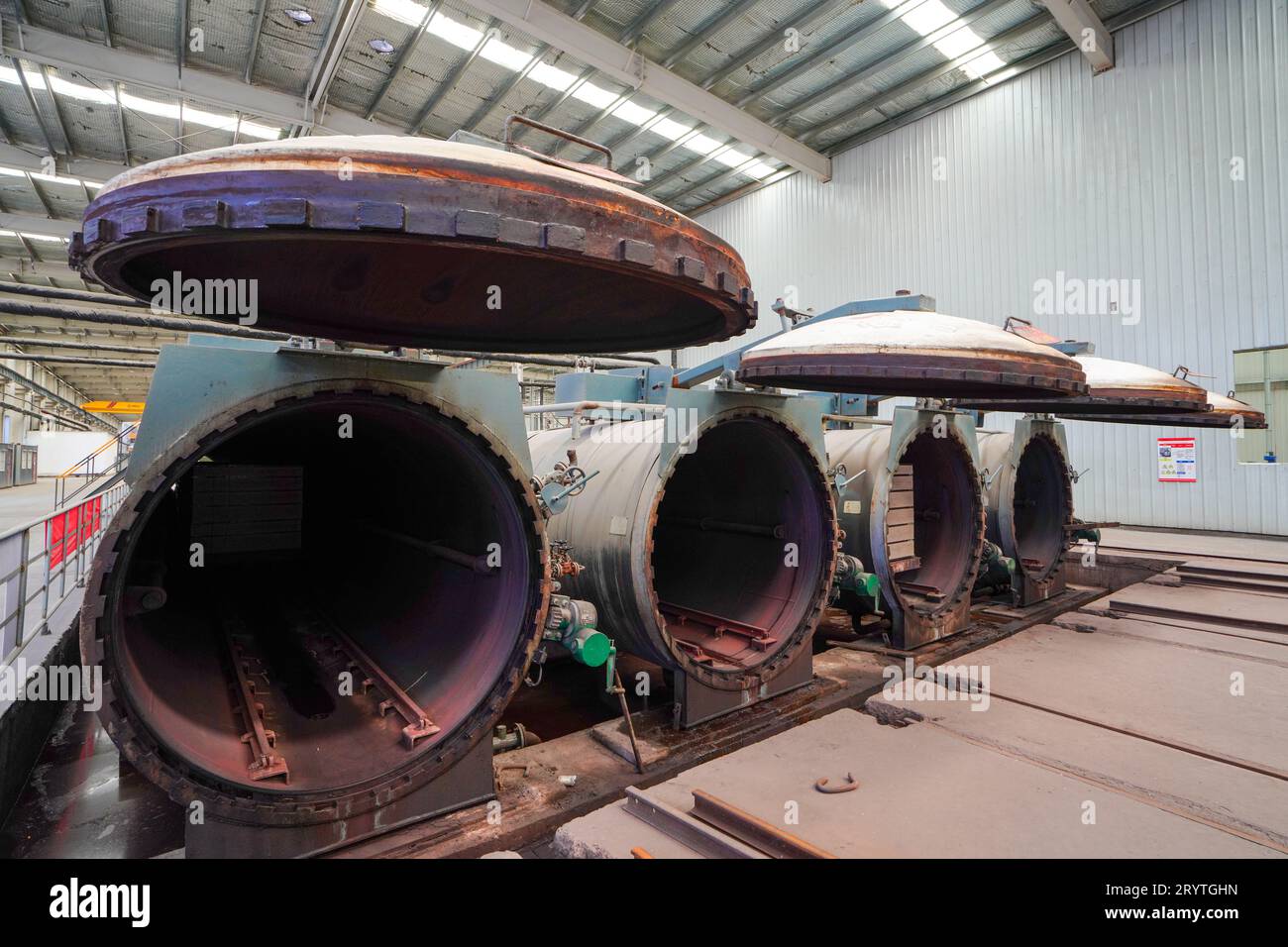 Autoclave in the production line of new building materials calcium 