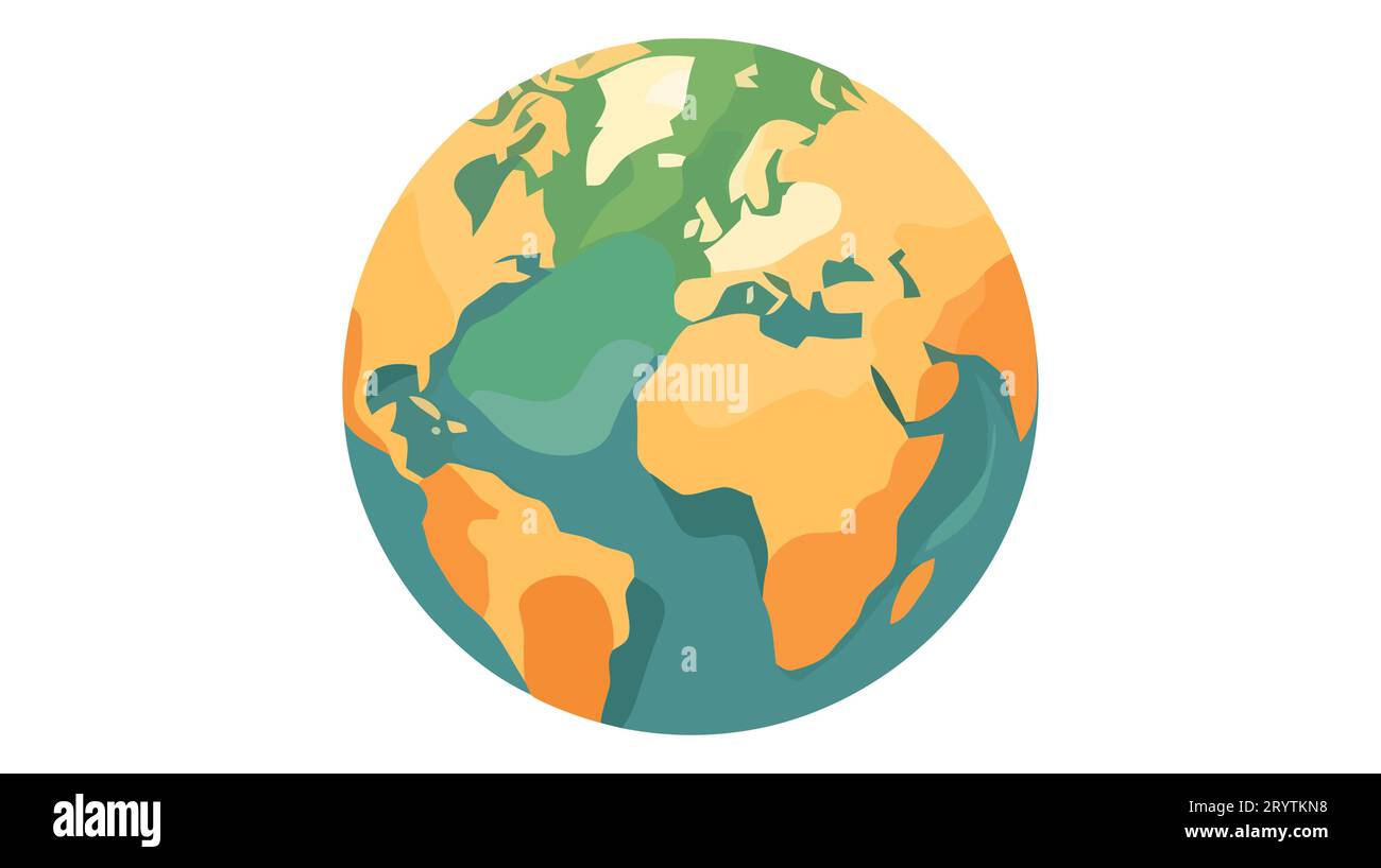 Flat planet Earth icon. Vector illustration for web banner, web and ...