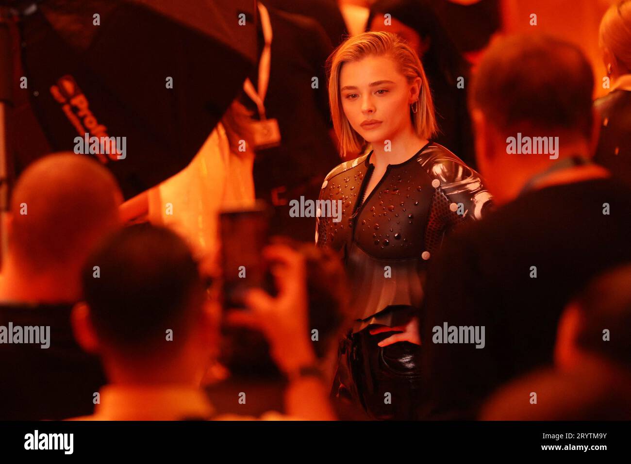 Chloe Grace Moretz attending the Louis Vuitton Womenswear Fall/Winter 2022/ 2023 show as part of Paris Fashion Week in Paris, France on March 07, 2022.  Photo by Aurore Marechal/ABACAPRESS.COM Stock Photo - Alamy