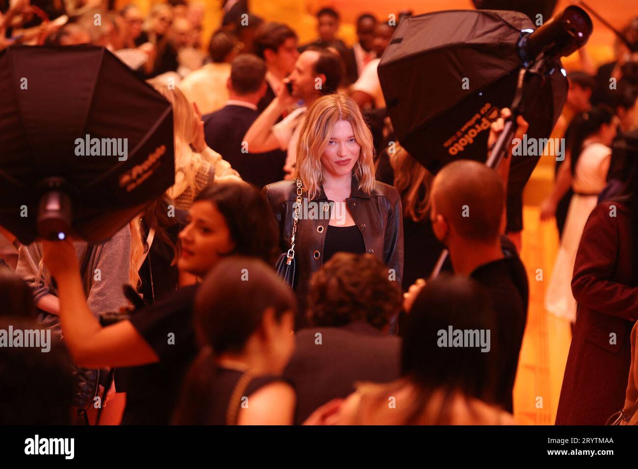 Camille Seydoux attending the Louis Vuitton show during Paris