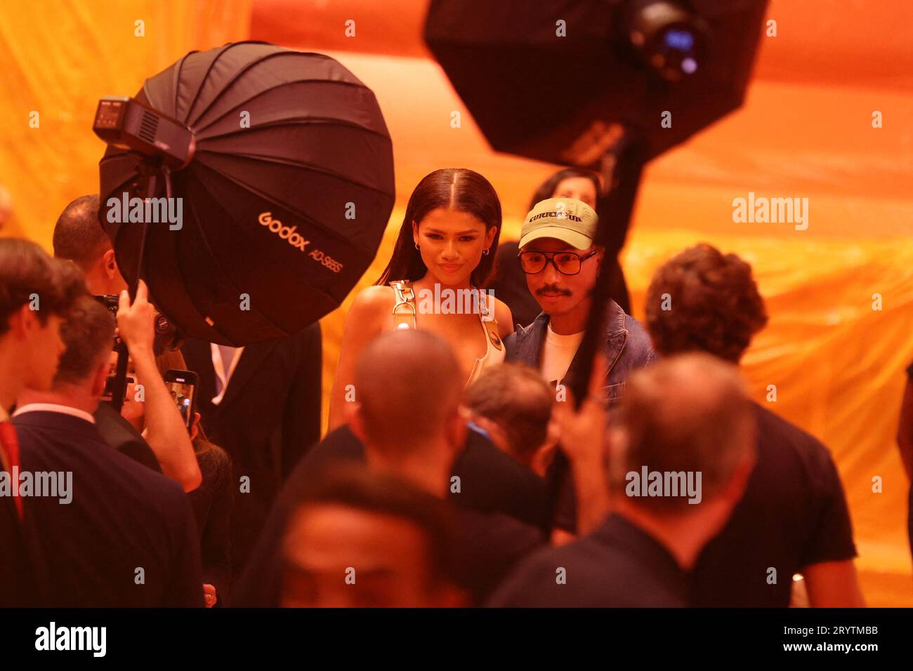 Paris, France. 02nd Oct, 2023. Jaden Smith attending the Louis Vuitton SS  24 show during Paris Fashion Week on October 2, 2023 in Paris, France.  Photo by Julien Reynaud/APS-Medias/ABACAPRESS.COM Credit: Abaca Press/Alamy