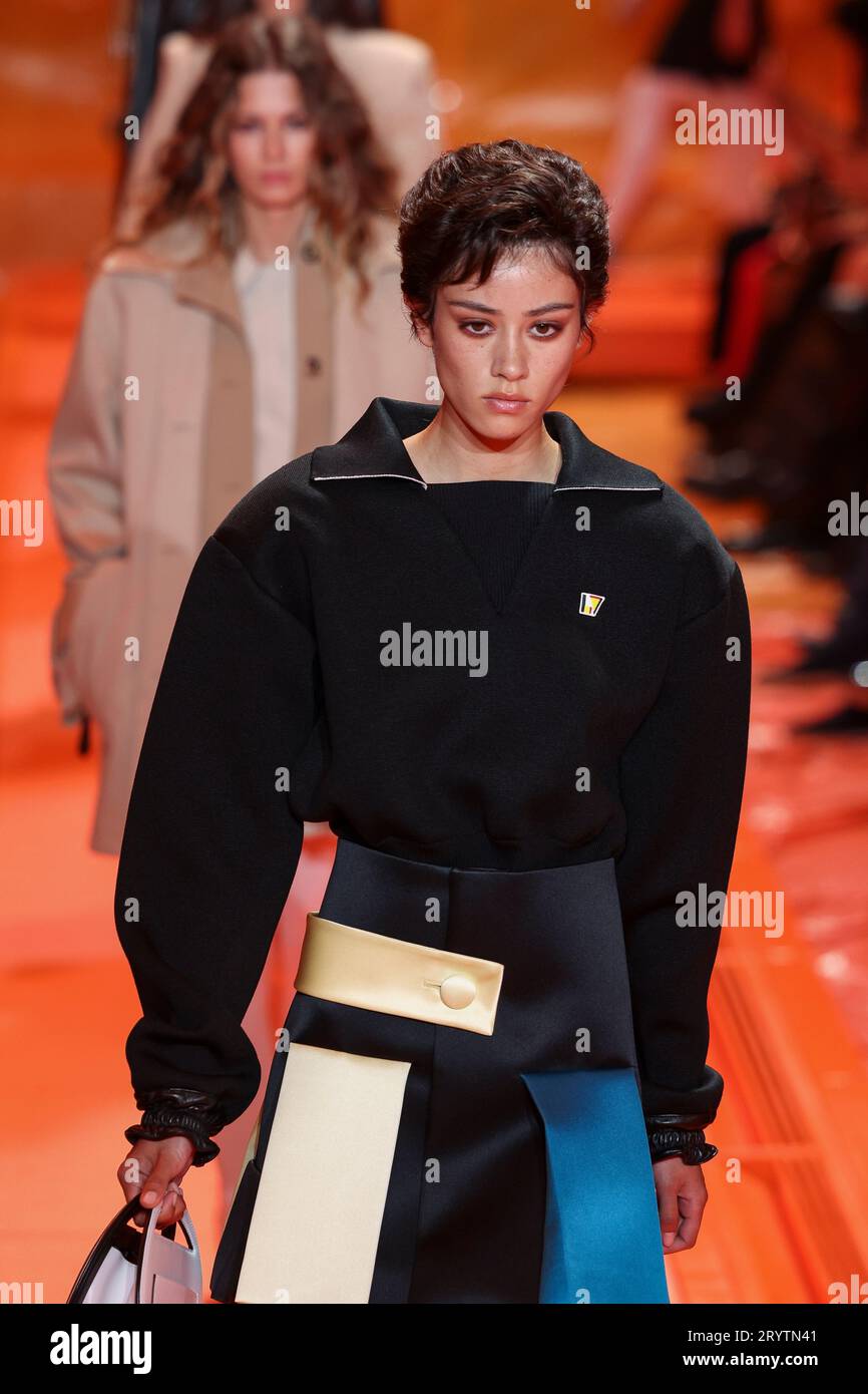 Models wear creations for the Louis Vuitton Spring/Summer 2024 ...