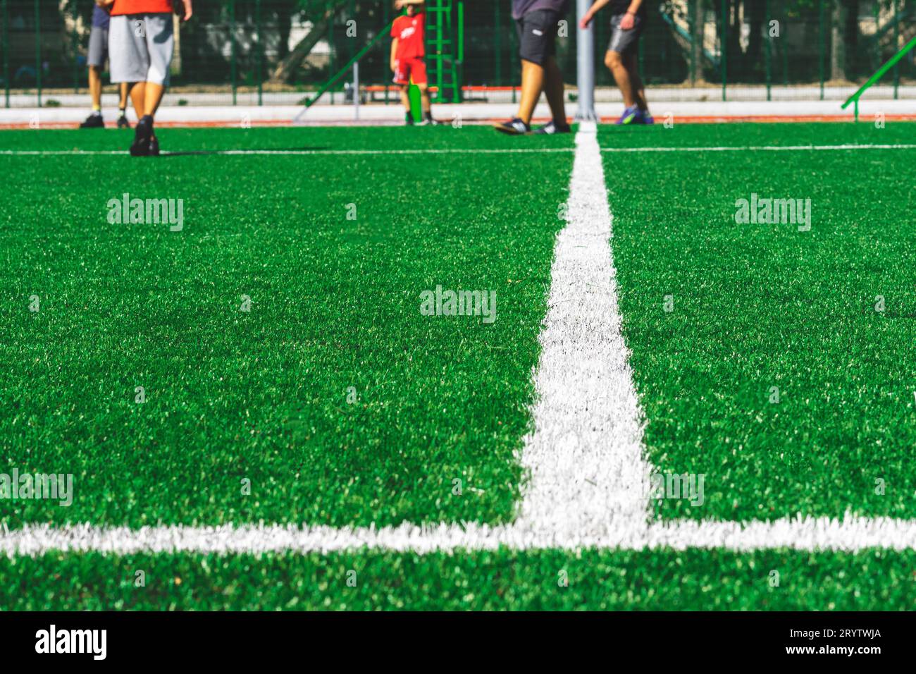 soccer field markings. Soccer, football field. Lines on football