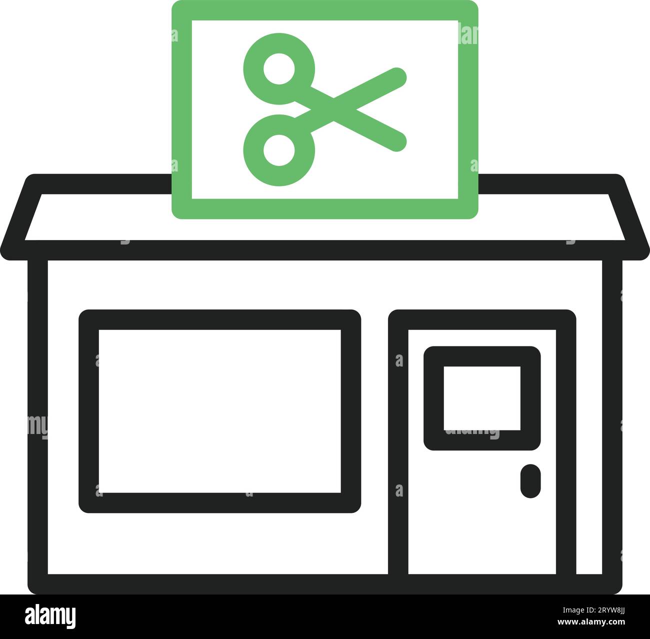 Barbershop icon vector image. Suitable for mobile application web application and print media. Stock Vector