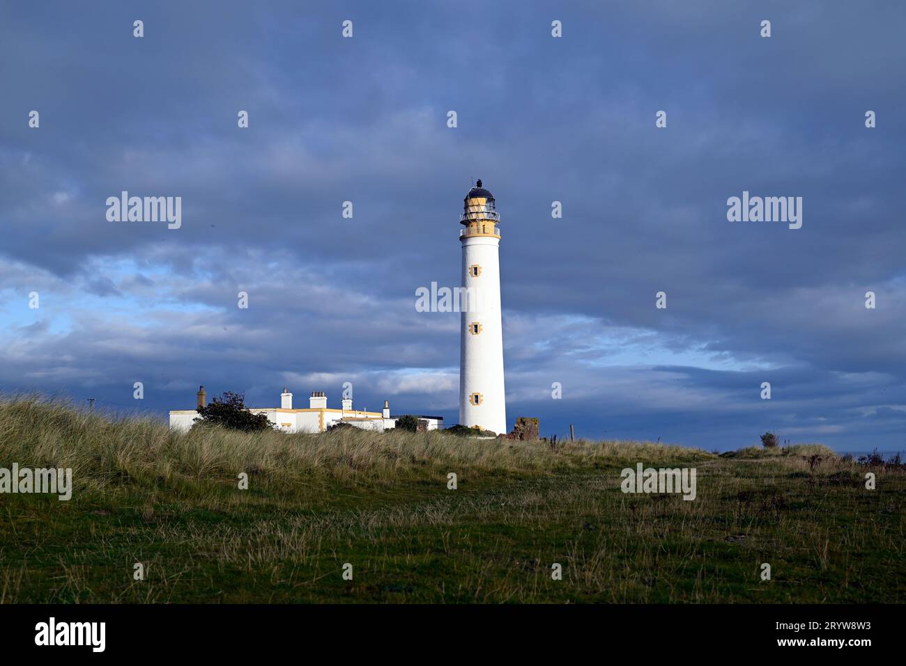 Barns Ness Lighthouse east Lothian Stock Photo Alamy