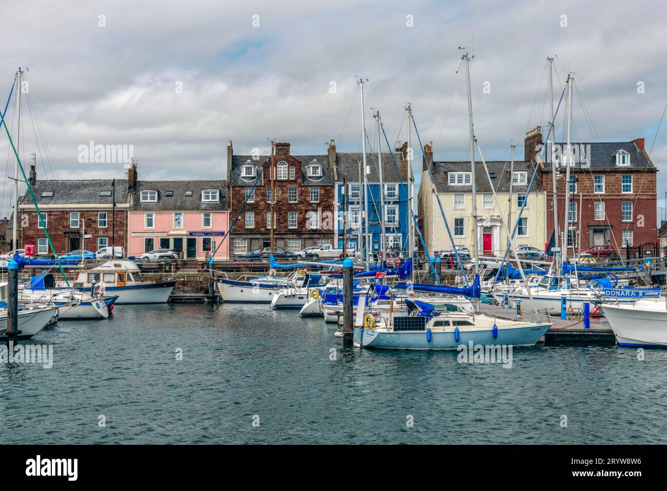 The fishing town of Arbroath in Angus, Scotland Stock Photo