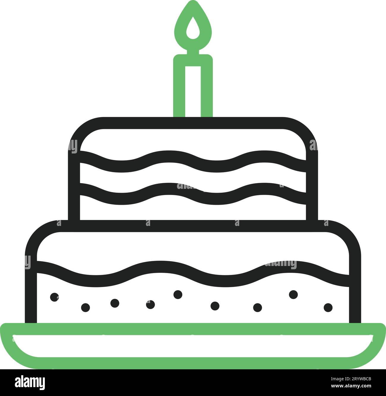 Birthday icon vector image. Suitable for mobile application web application and print media. Stock Vector