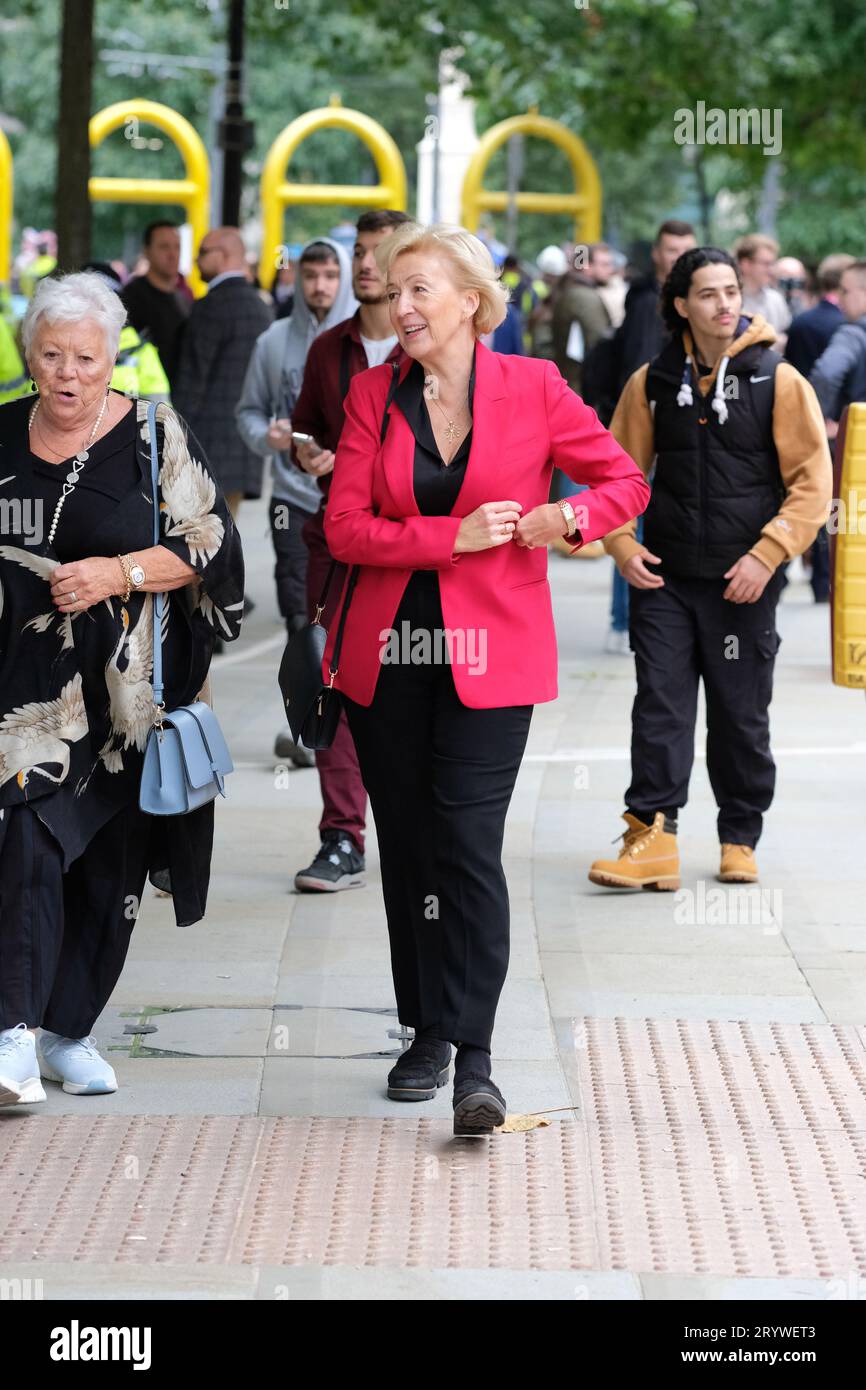 Manchester, UK - Monday 2nd October 2023 – Andrea Leadsom MP for South Northamptonshire at the Conservative Party Conference CPC23 - Photo Steven May / Alamy Live News Stock Photo