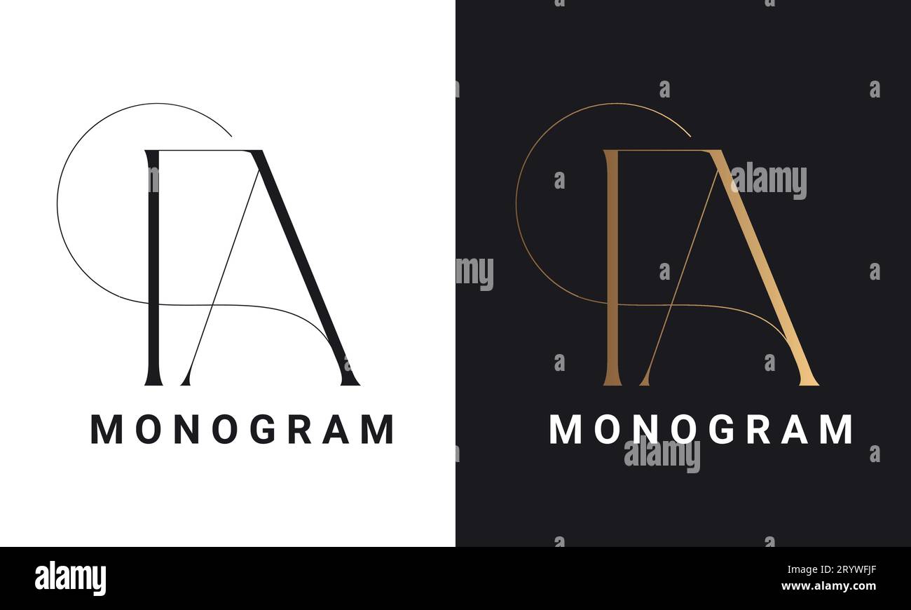 Fa logo design hi-res stock photography and images - Alamy