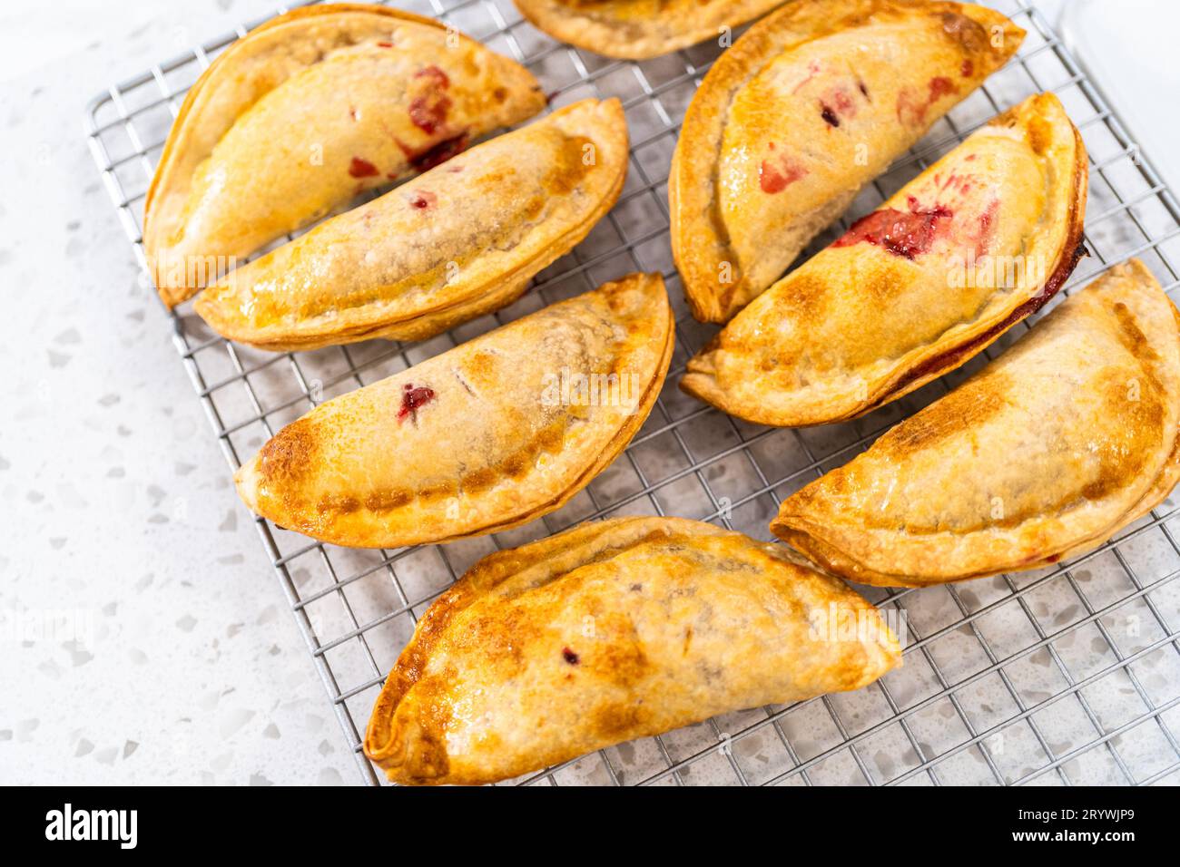 Sweet Cherry Empanadas in Air Fryer Stock Photo Alamy
