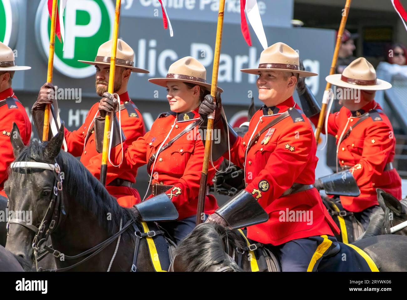 Calgary, Alberta, Canada. July 7, 2023. A close up to a Royal Canadian