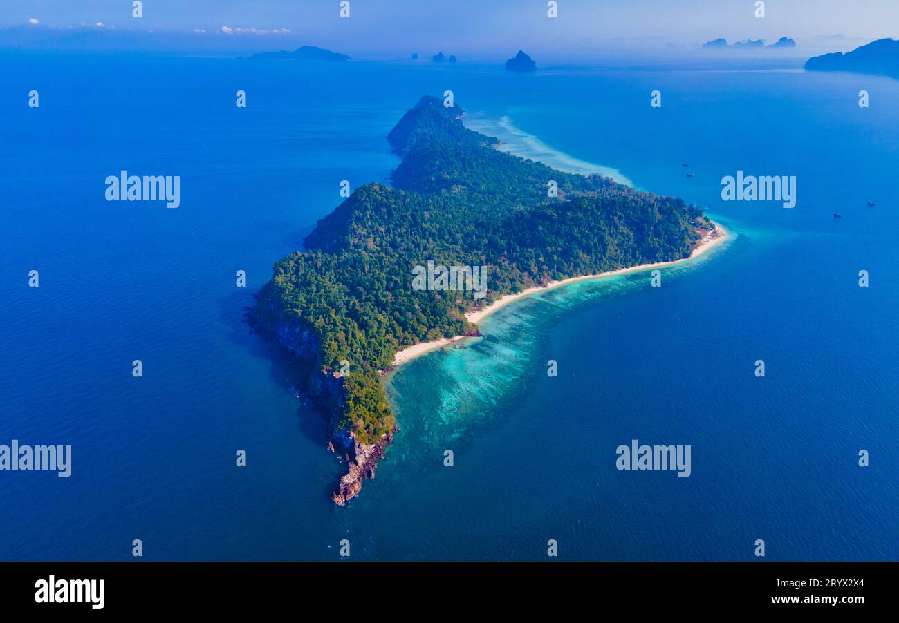 Beautiful island paradise beach drone hi-res stock photography and ...