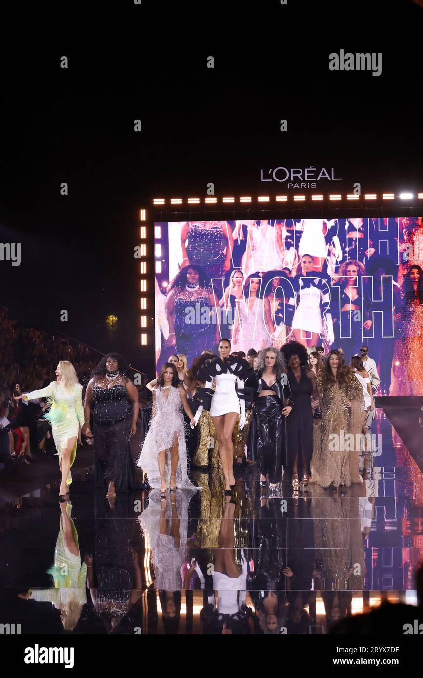 Paris, France. 01st Oct, 2023. Yseult, Kendall Jenner, Andie MacDowell