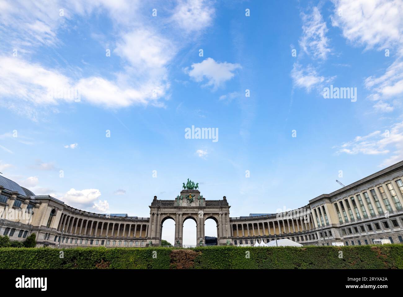 Brussels, Belgium, 23 june 2023. Parc du Cinquantenaire with the Arch