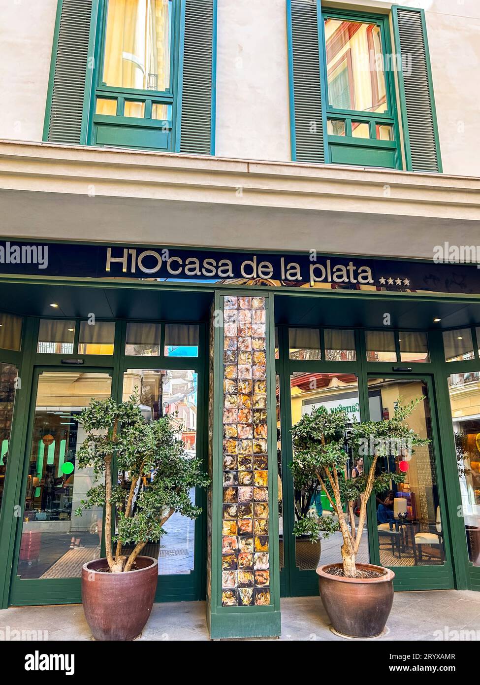 Seville, Spain, Luxury Hotel, 'H10 Casa de la Plata', Old Town Center Stock Photo
