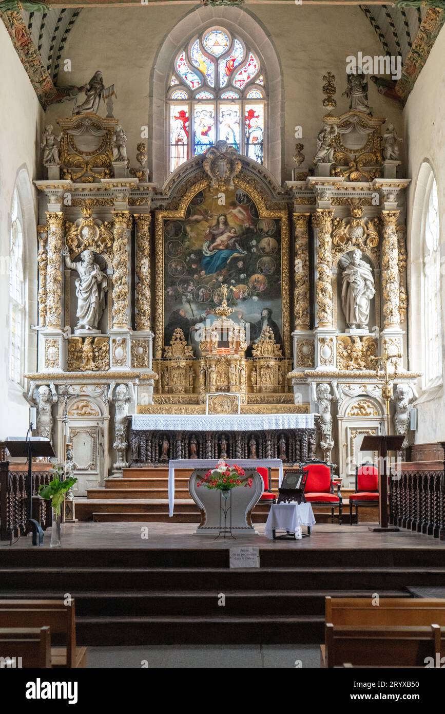 Church of Notre-Dame-de-Croaz-Batz in Roscoff, Brittany Stock Photo - Alamy