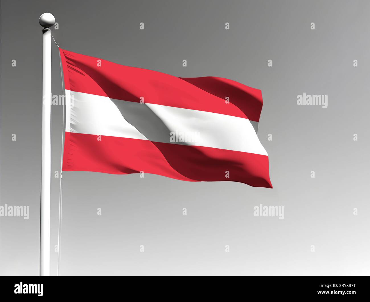 Austria national flag isolated waving on gray background Stock Photo ...