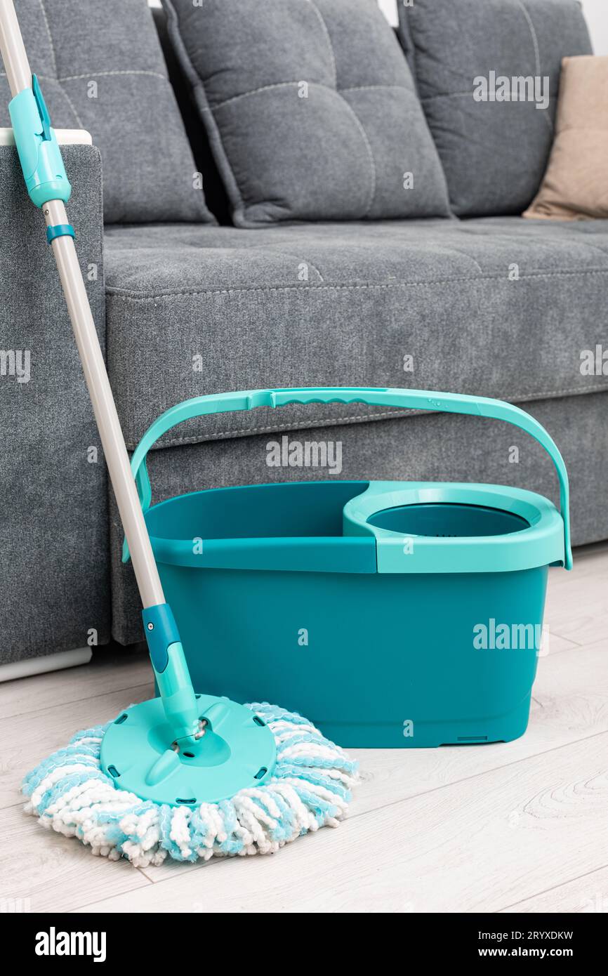 Floor mop and bucket Stock Photo Alamy