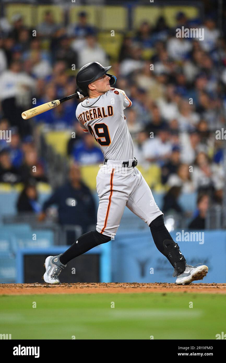 LOS ANGELES, CA SEPTEMBER 21 San Francisco Giants center fielder