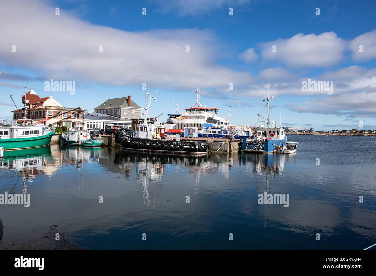 Marina in St. Pierre, France Stock Photo