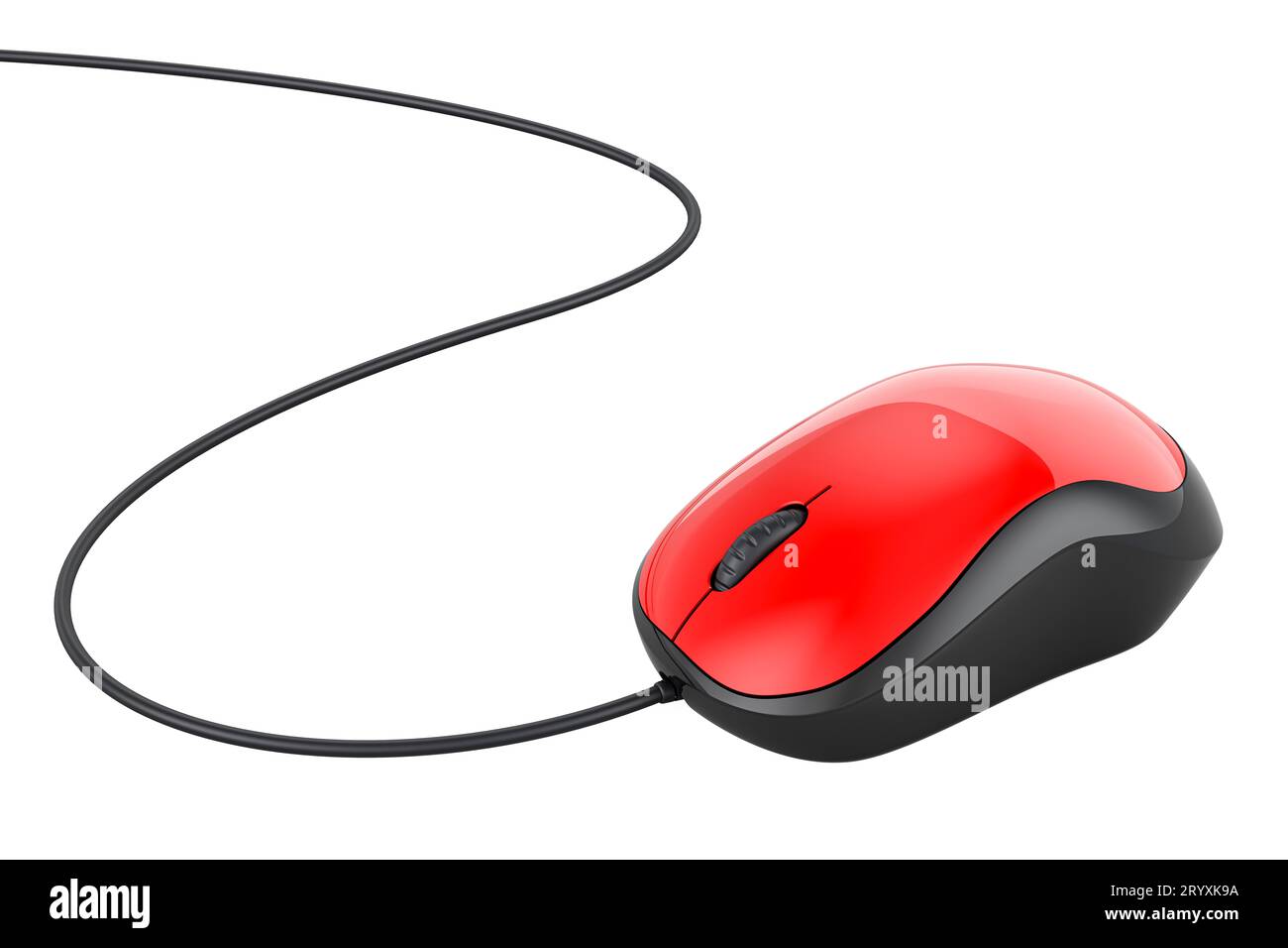 Wired Computer Mouse, 3D rendering isolated on white background Stock Photo Alamy