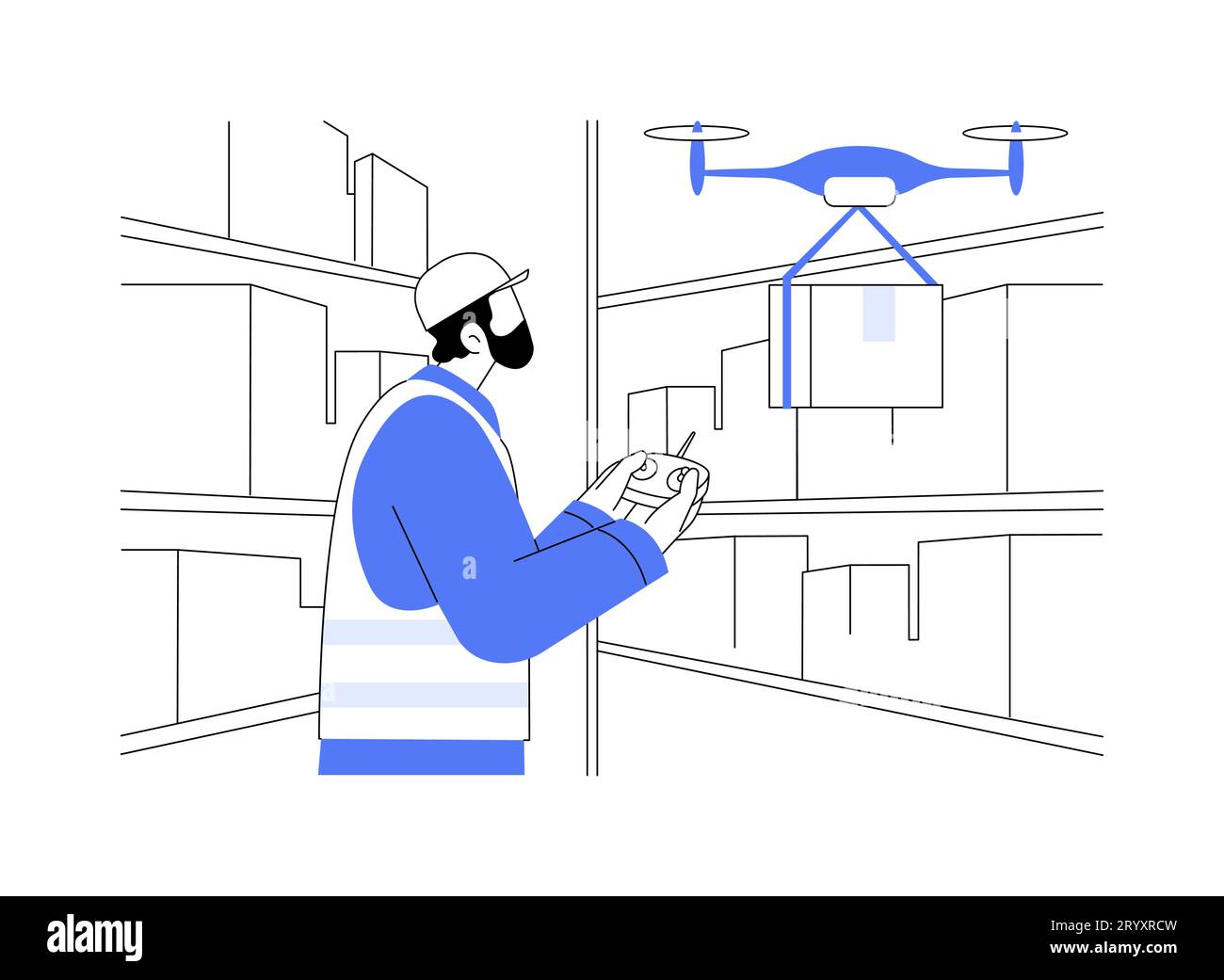 Drone abstract concept vector illustration Stock Vector Image & Art - Alamy