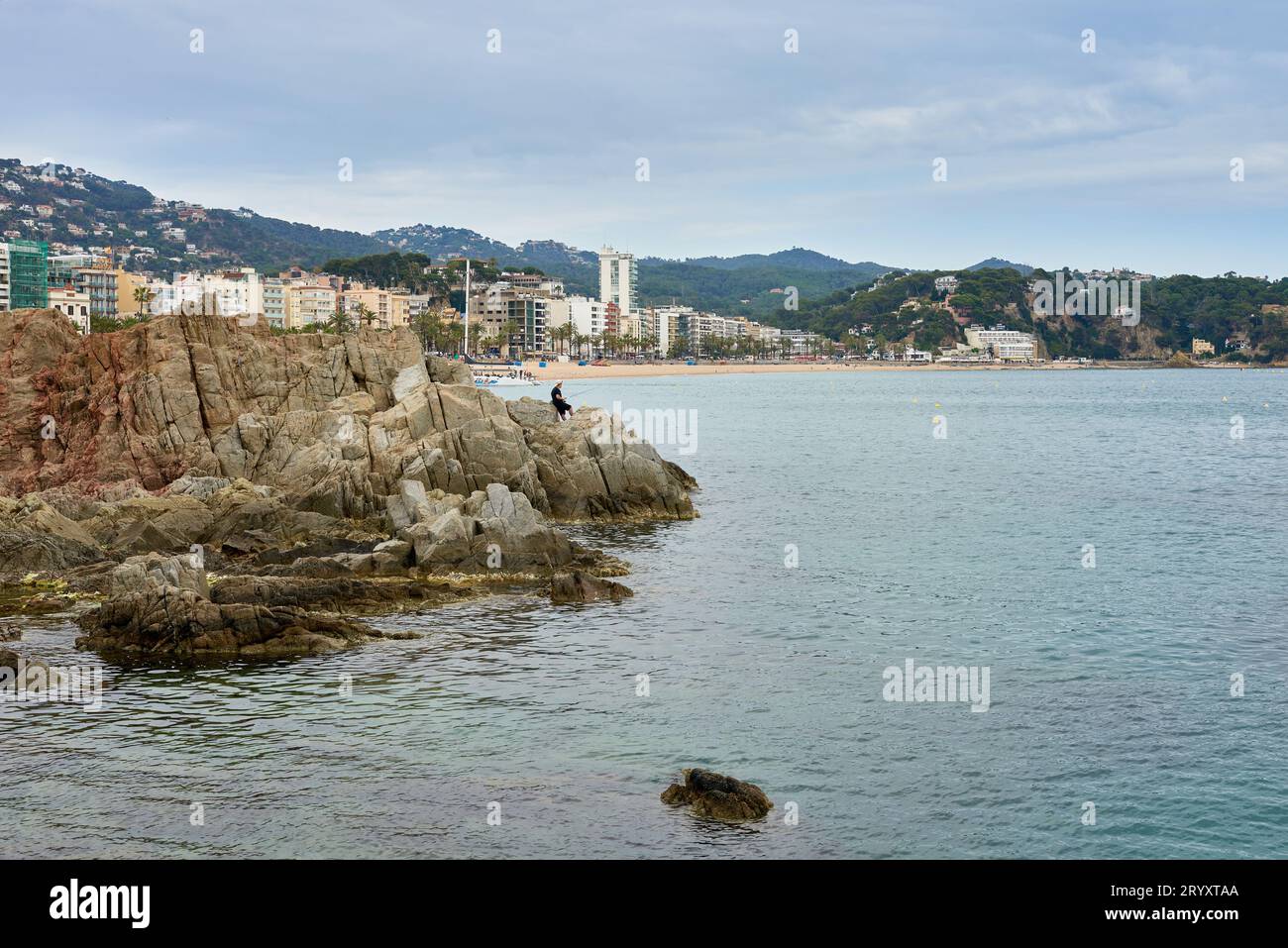 Platja d'Aro Beach in Costa Brava, Catalonia Stock Photo - Alamy