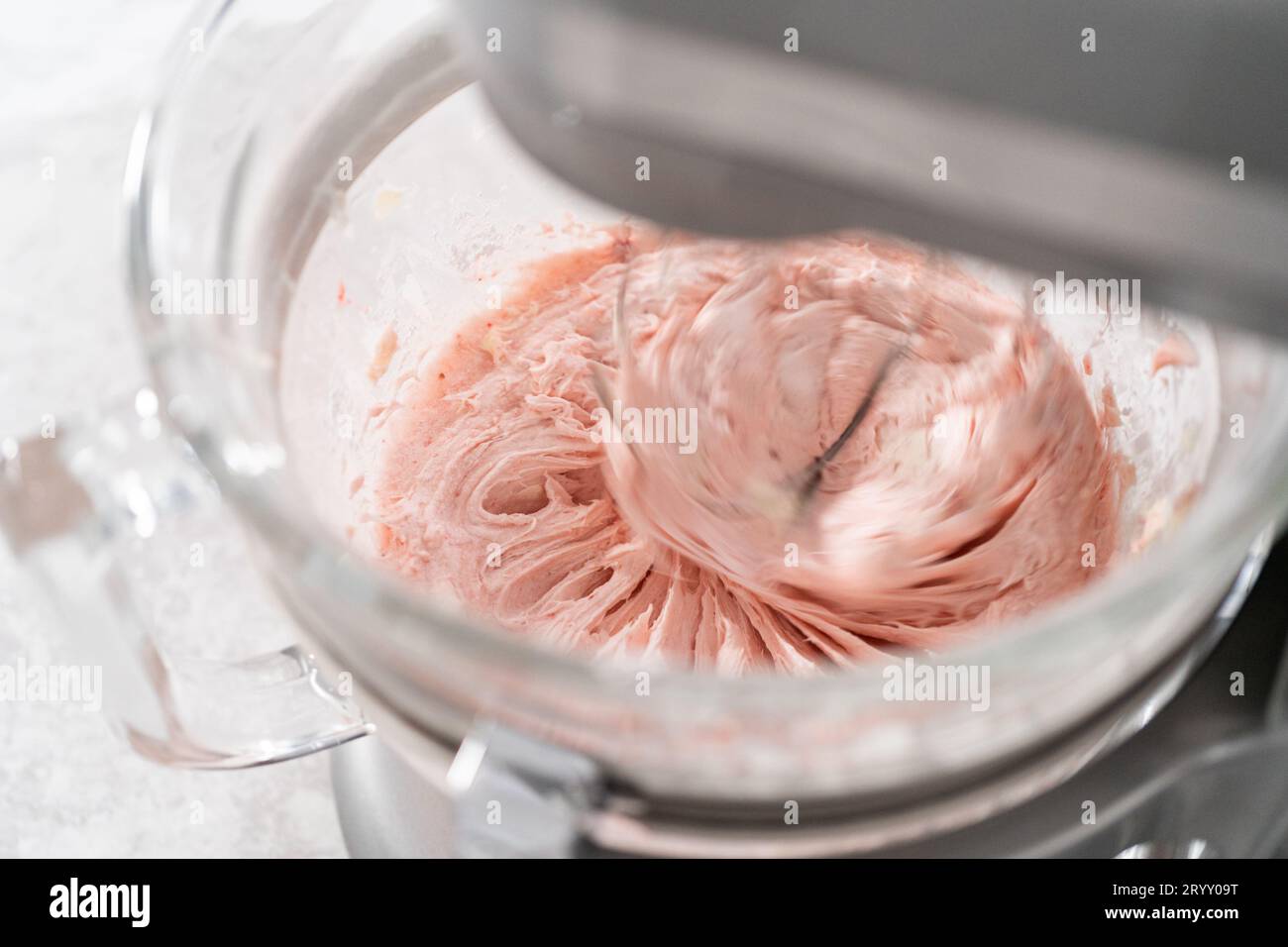 Chocolate strawberry cupcakes Stock Photo