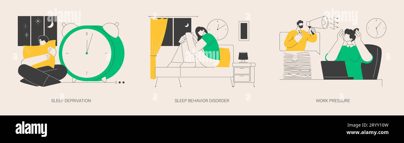 Stress management abstract concept vector illustrations Stock Vector ...