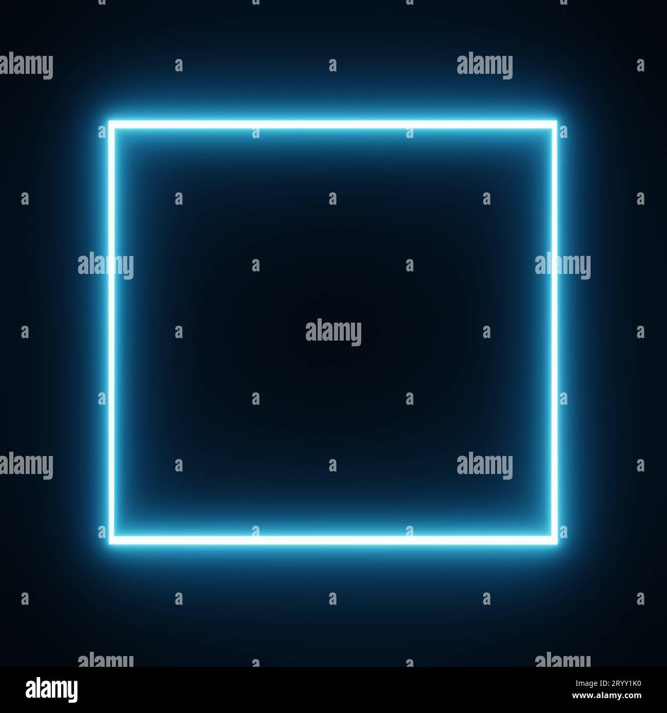 Square rectangle picture frame with blue tone neon color motion graphic