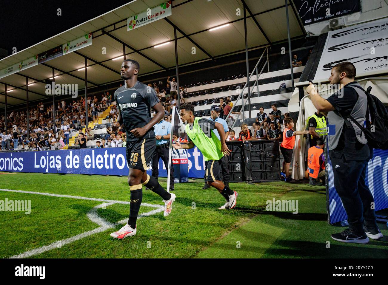 X during Liga Portugal Betclic 23/24 game between SC Farense and Sporting  CP at Estadio de Sao Luis, Faro. (Maciej Rogowski Stock Photo - Alamy