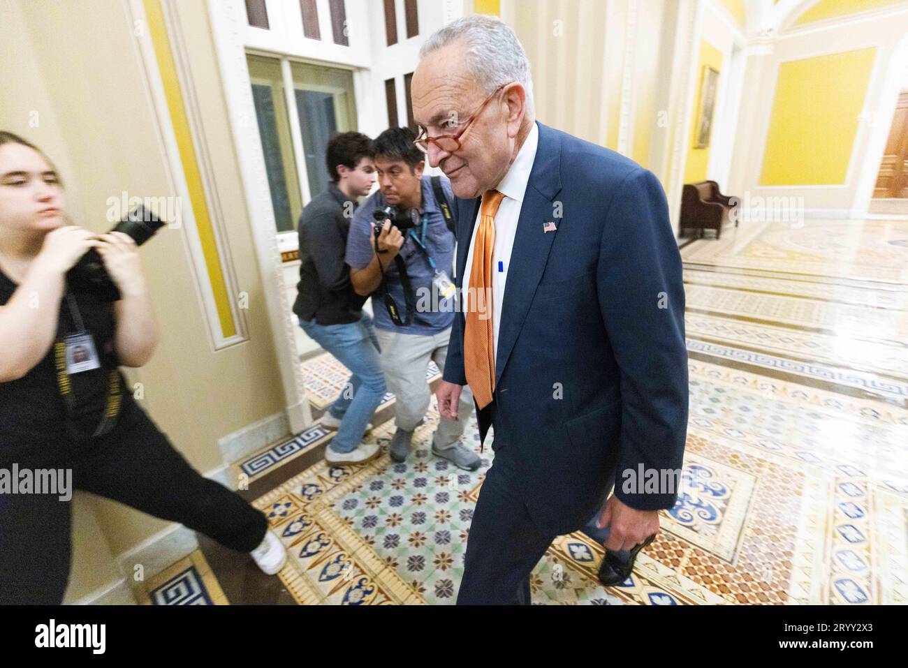 Washington, D.C, USA. 30th Sep, 2023. Senate Majority Leader CHUCK