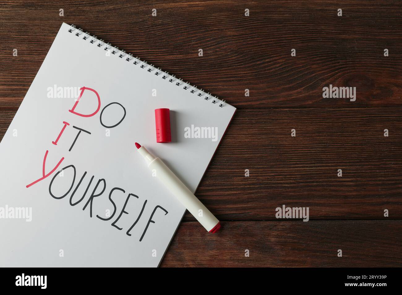 DIY - Do It Yourself acronym on white background Stock Photo - Alamy