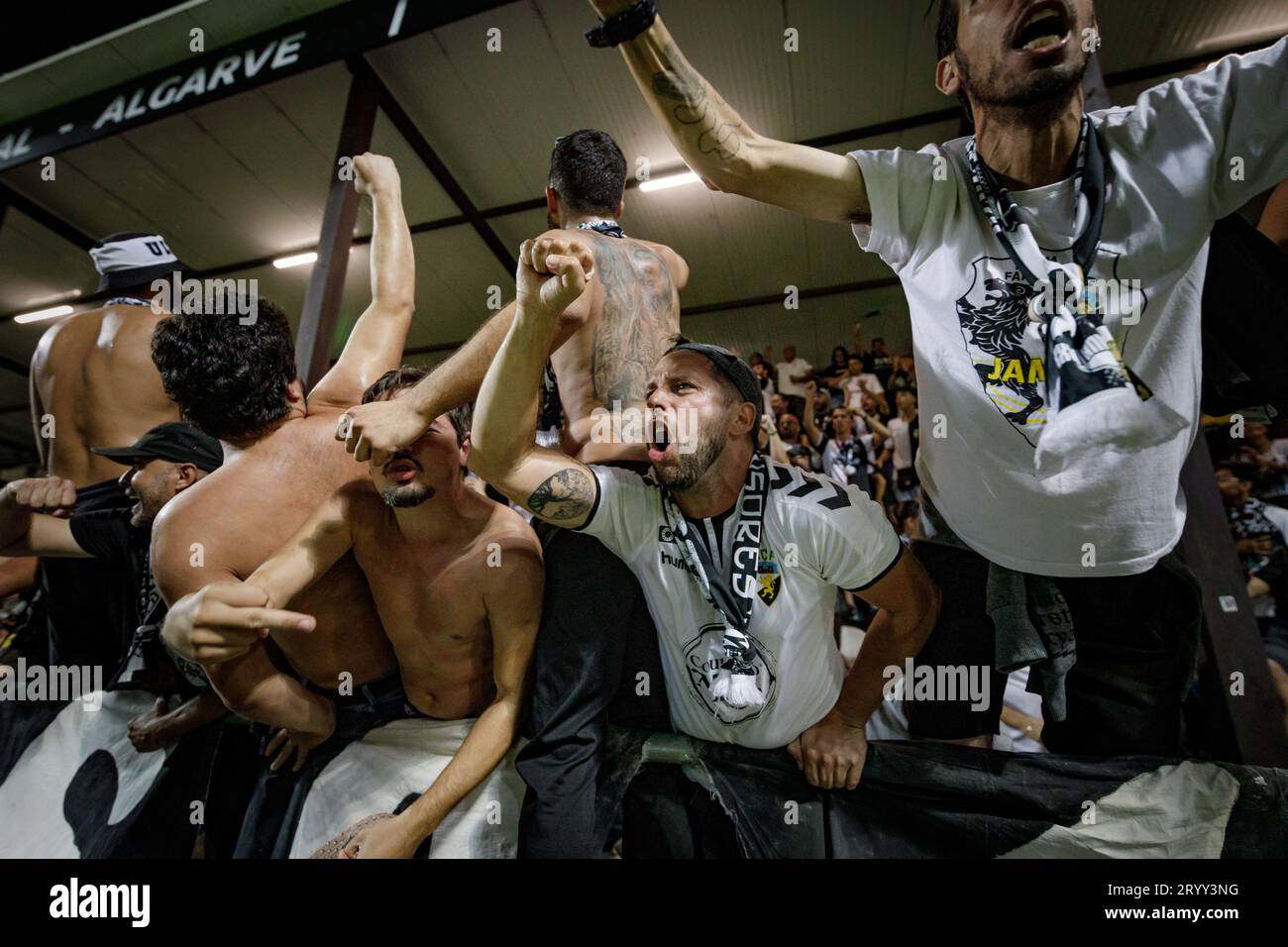 X during Liga Portugal Betclic 23/24 game between SC Farense and Sporting  CP at Estadio de Sao Luis, Faro. (Maciej Rogowski Stock Photo - Alamy