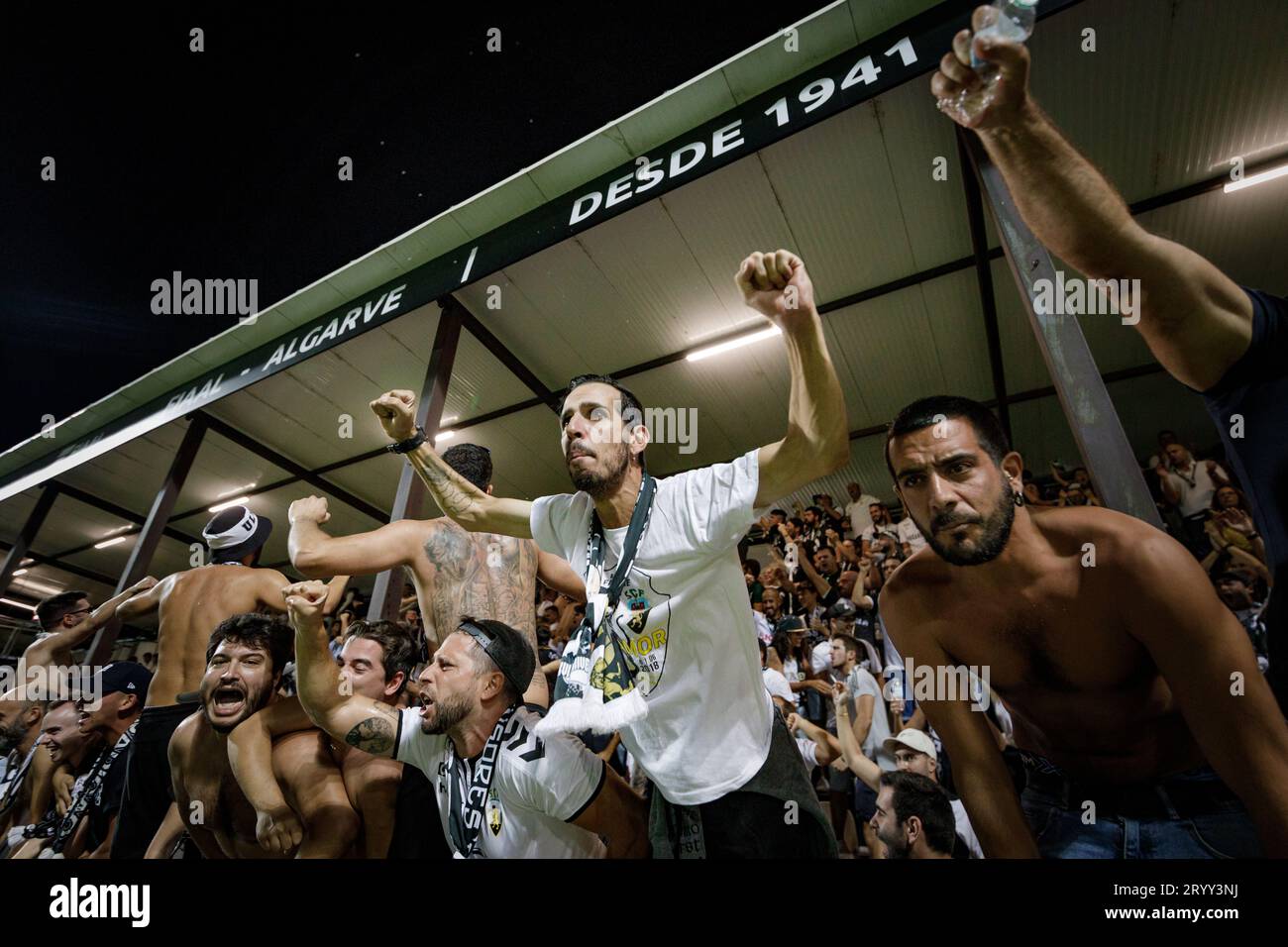 X during Liga Portugal Betclic 23/24 game between SC Farense and Sporting  CP at Estadio de Sao Luis, Faro. (Maciej Rogowski Stock Photo - Alamy