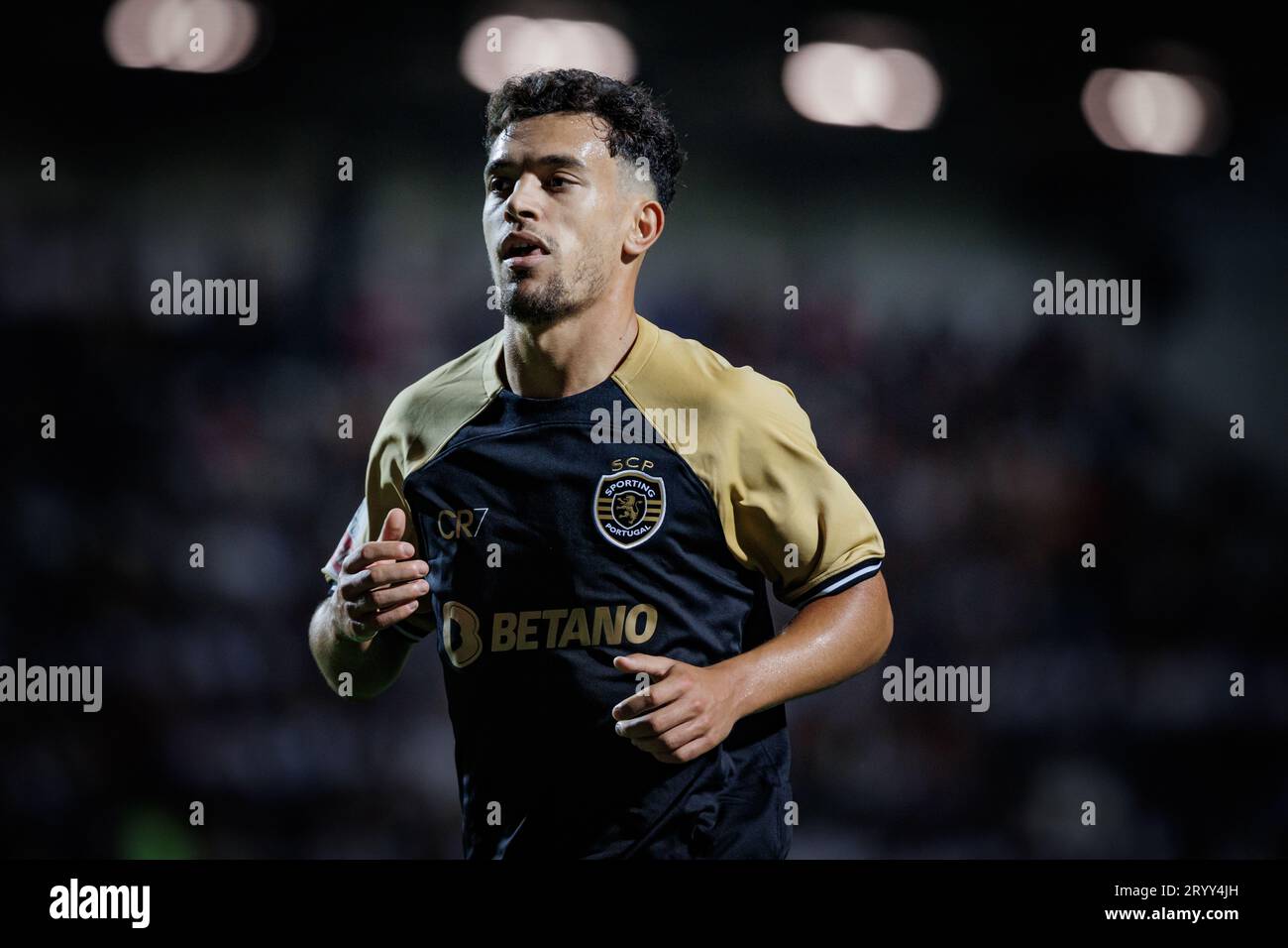 X during Liga Portugal Betclic 23/24 game between SC Farense and Sporting  CP at Estadio de Sao Luis, Faro. (Maciej Rogowski Stock Photo - Alamy