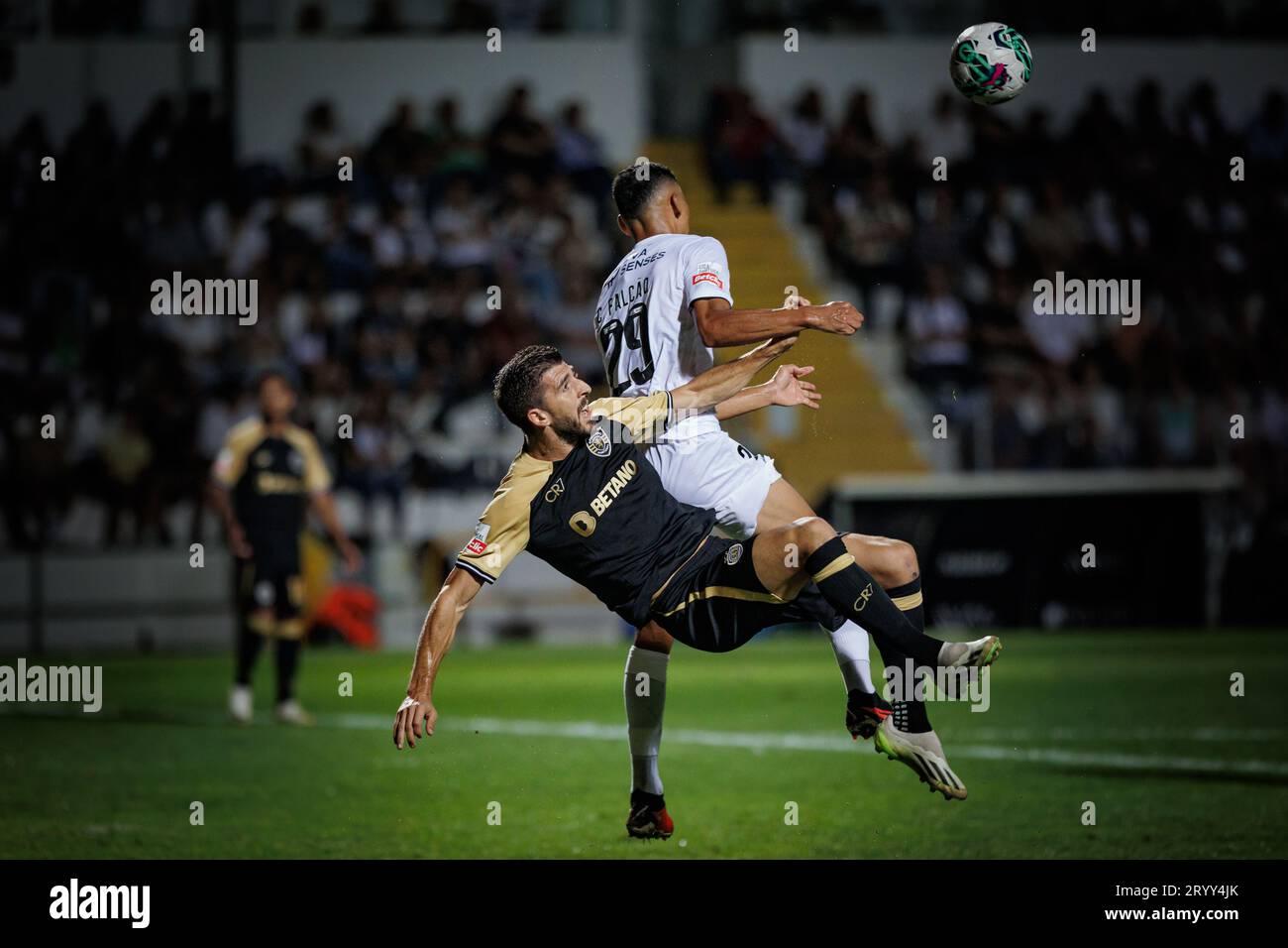 X during Liga Portugal Betclic 23/24 game between SC Farense and Sporting  CP at Estadio de Sao Luis, Faro. (Maciej Rogowski Stock Photo - Alamy