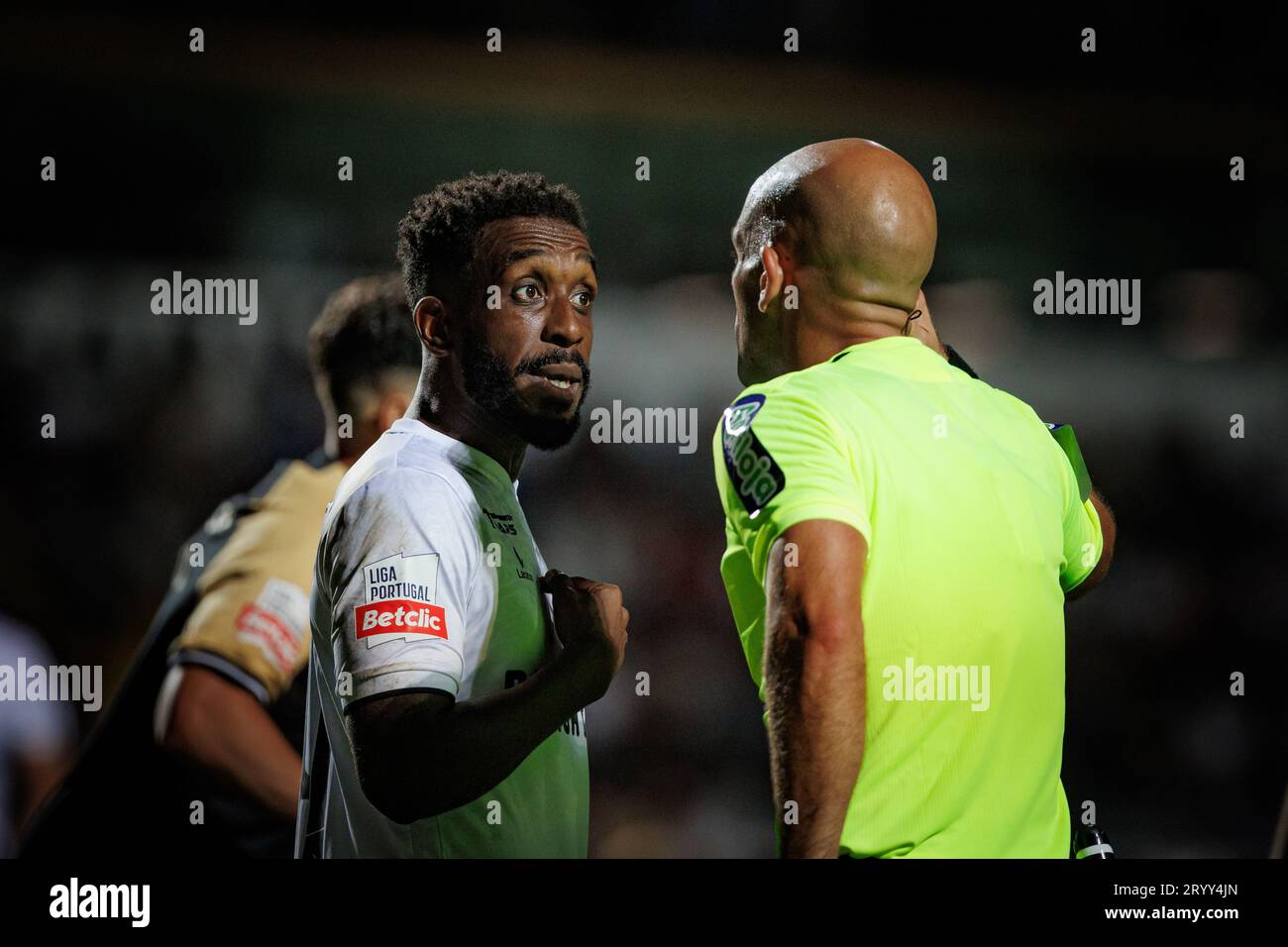 X during Liga Portugal Betclic 23/24 game between SC Farense and Sporting  CP at Estadio de Sao Luis, Faro. (Maciej Rogowski Stock Photo - Alamy