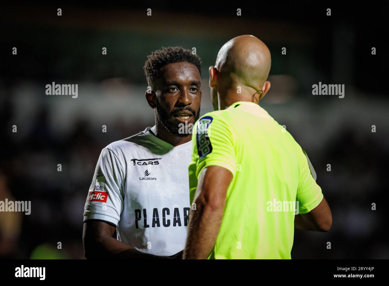 X during Liga Portugal Betclic 23/24 game between SC Farense and Sporting  CP at Estadio de Sao Luis, Faro. (Maciej Rogowski Stock Photo - Alamy