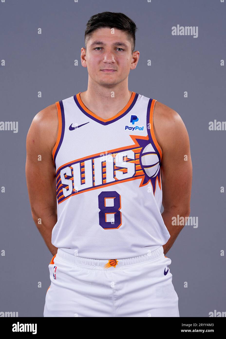 Phoenix Suns' Grayson Allen poses for a portrait during the NBA basketball  team's media day, Monday, Oct. 2, 2023, in Phoenix. (AP Photo/Matt York  Stock Photo - Alamy