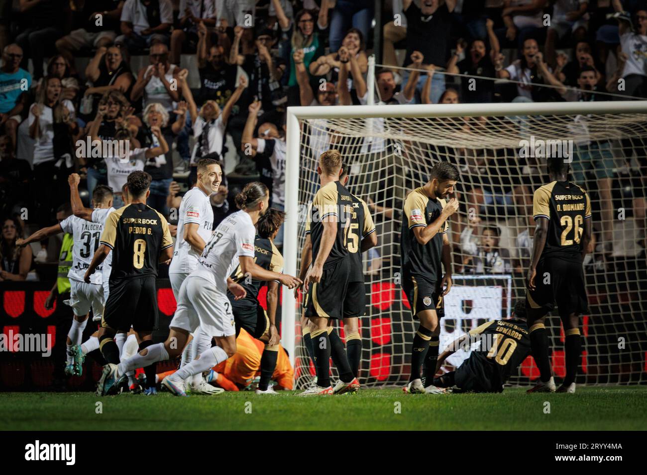 X during Liga Portugal Betclic 23/24 game between SC Farense and Sporting  CP at Estadio de Sao Luis, Faro. (Maciej Rogowski Stock Photo - Alamy